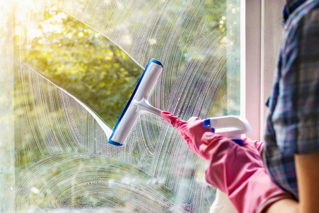 clean windows without streaks